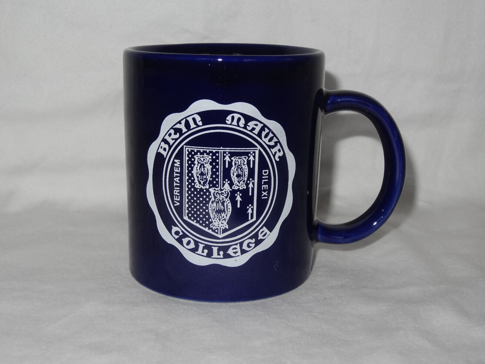 Bryn Mawr College Navy Blue Vintage Crest Coffee Mug