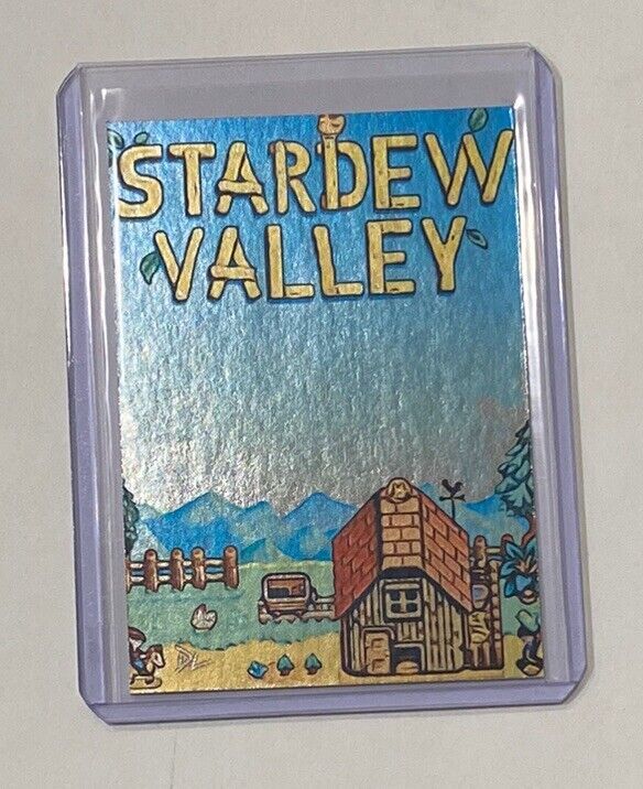 Stardew Valley Platinum Plated Artist Signed Farm Life Classic Trading Card 1/1
