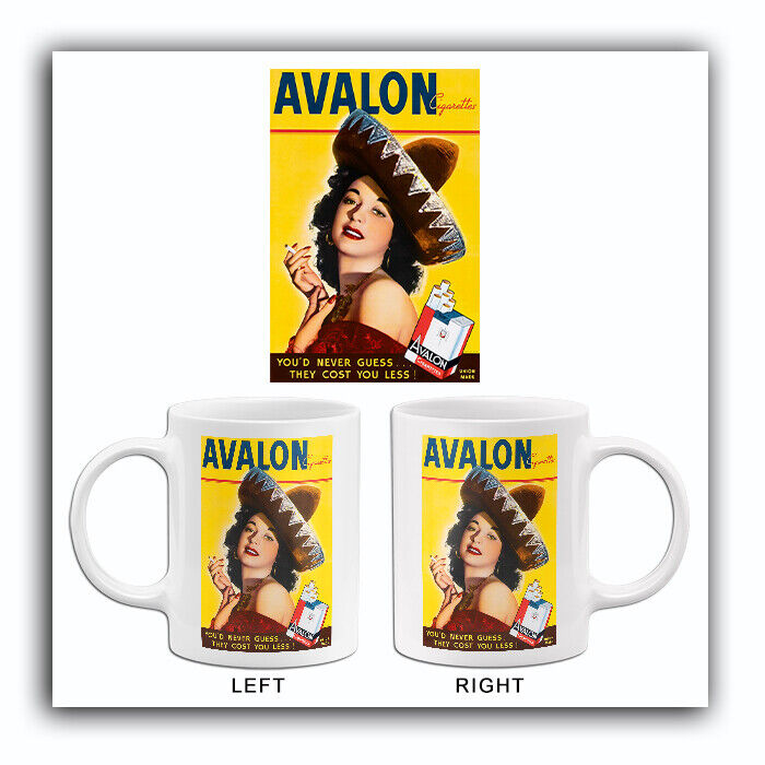 Avalon Cigarettes - 1940 - Promotional Advertising Mug