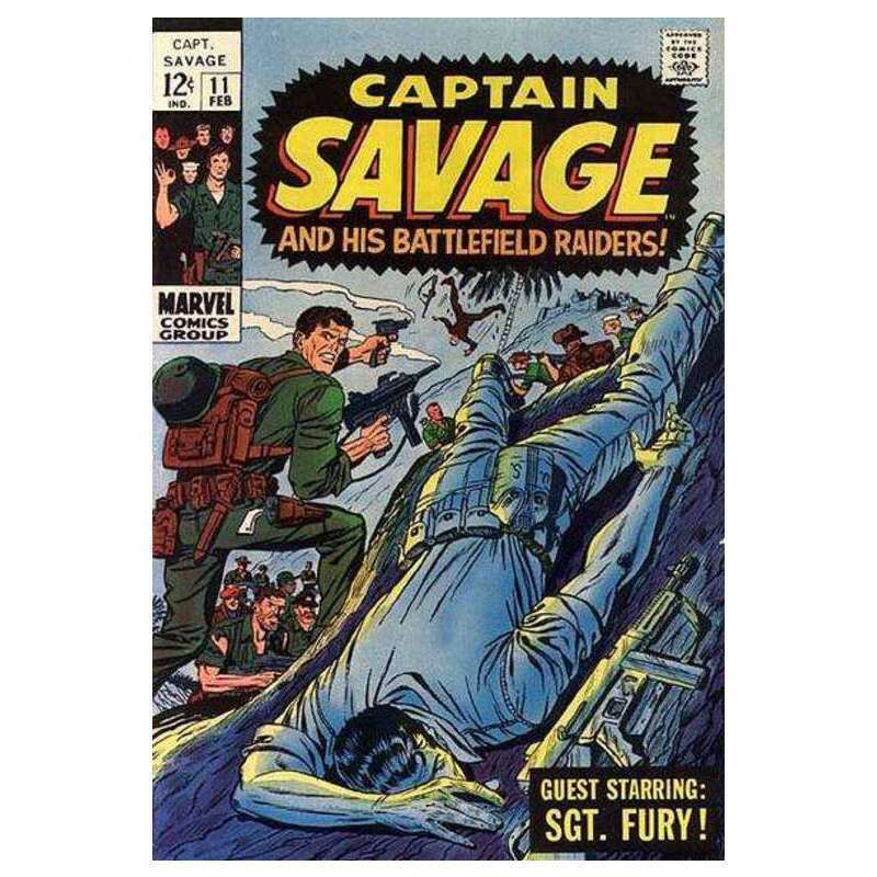 Captain Savage and His Leatherneck Raiders #11 Marvel comics VF minus [c 