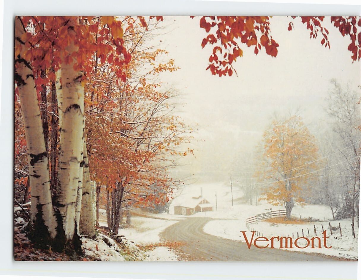 Postcard Changing Seasons Sugar House Reading Vermont USA