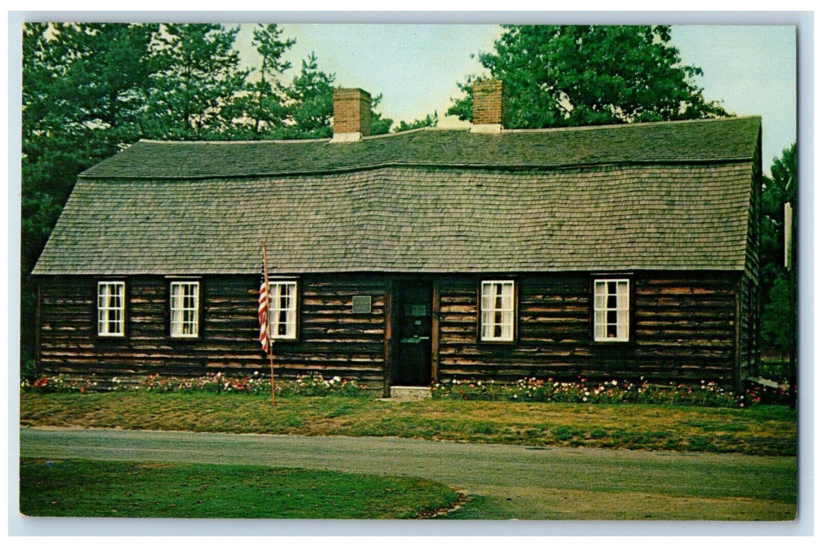 c1950s Fisher Richardson House Willow Street Mansfield Massachusetts MA Postcard
