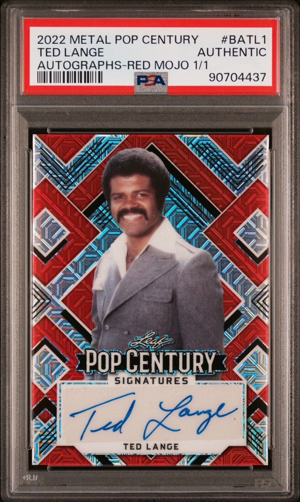 Ted Lange 1/1 Auto - 2022 Leaf Metal Pop Century - The Love Boat “Isaac” PSA