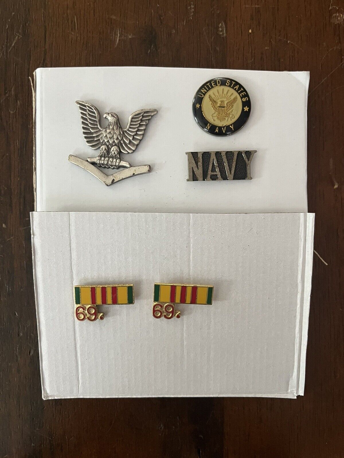 Lot of 5 Military Pins Navy Vietnam
