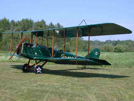 1918 Standard J-1 Trainer Biplane Airplane Model Replica Small 