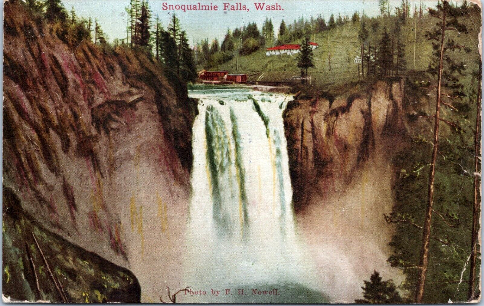 Snoqualmie Falls WA Hydroelectric Power Plant 1912 Athens Railway & Electric Co.