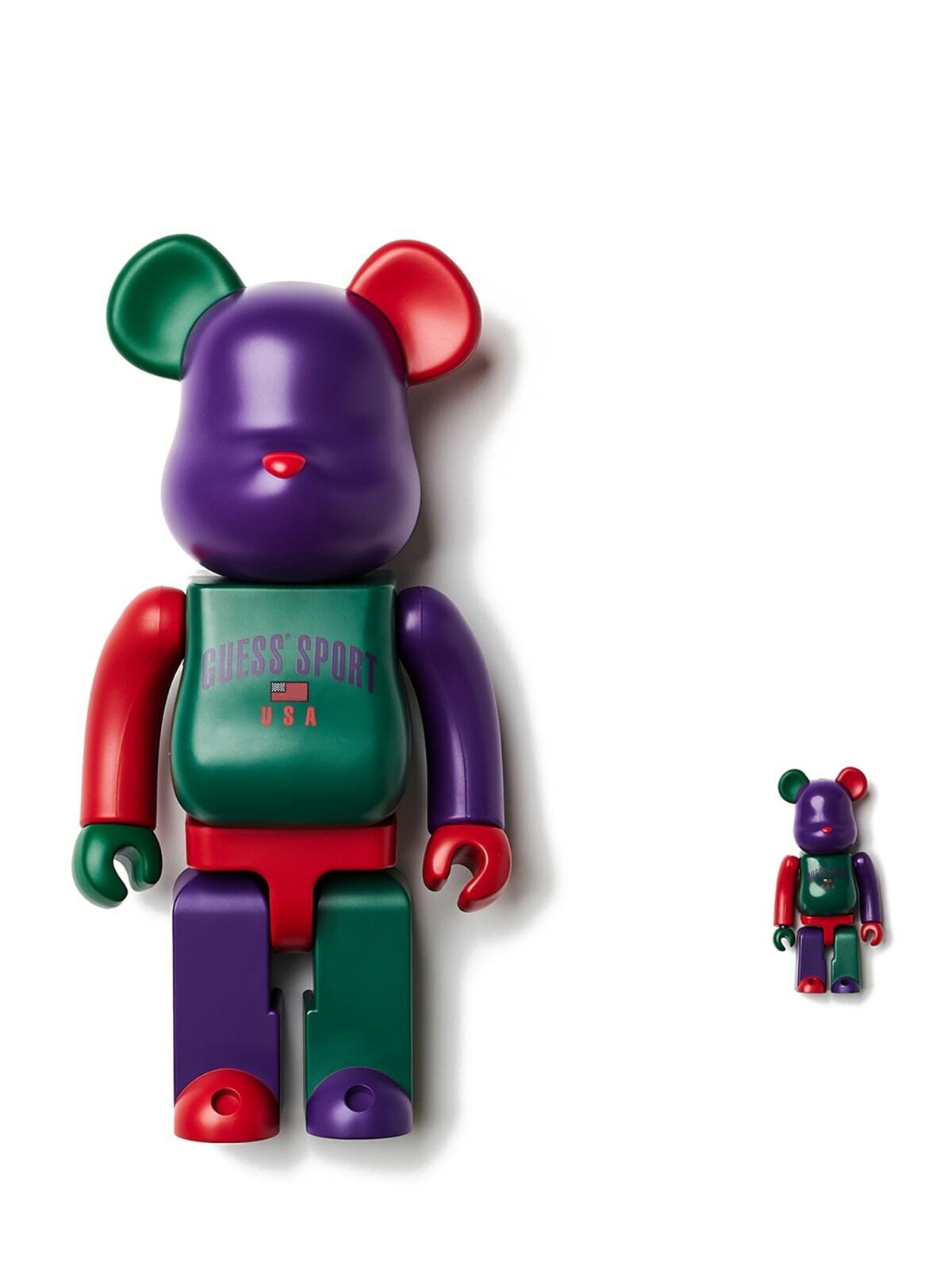 Guess Sport 400% 100% Bearbrick Medicom Toy Be@rbrick Rare Limited Multi Color