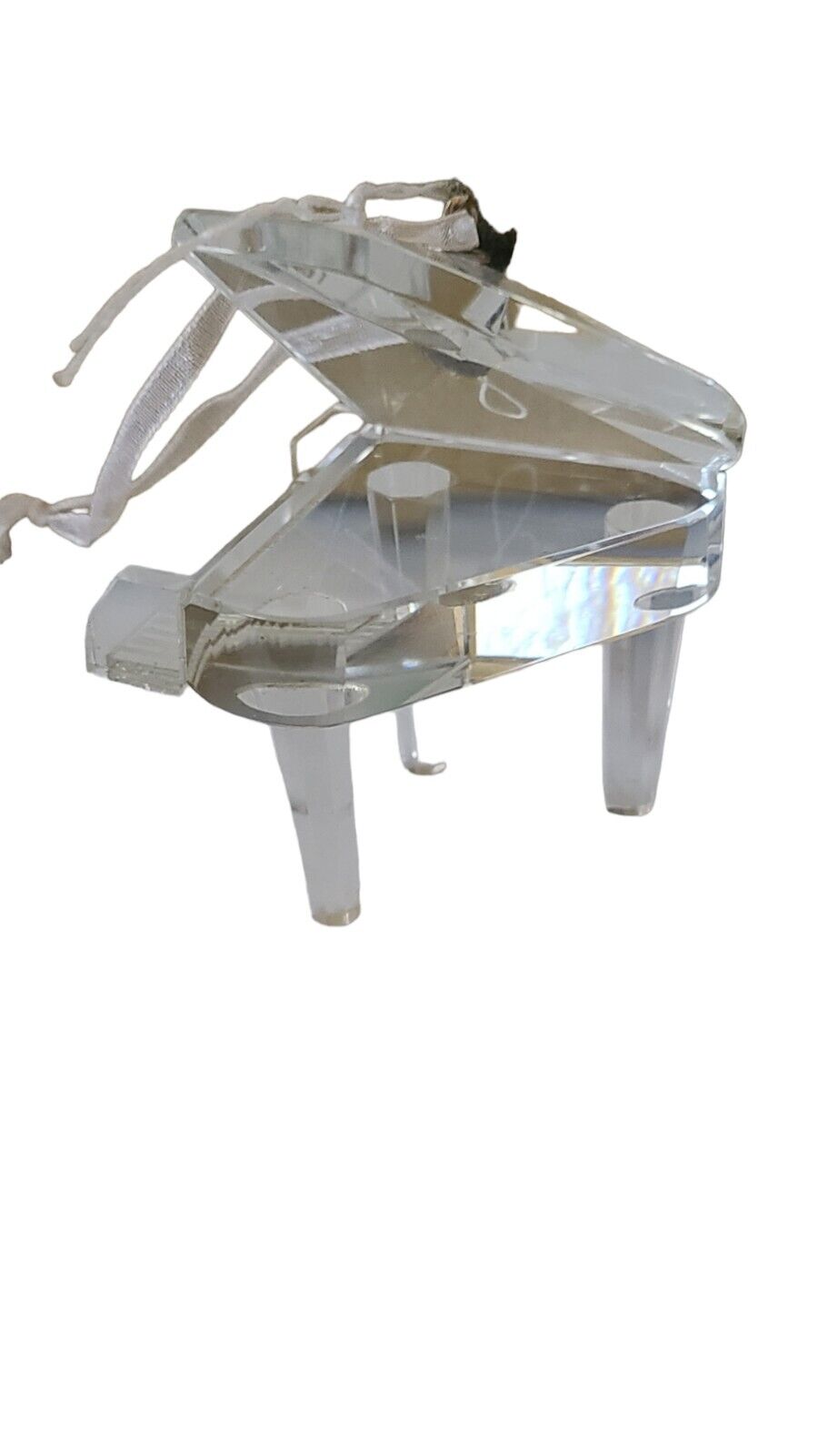 Vintage Crystal Baby Grand Piano Ornament
