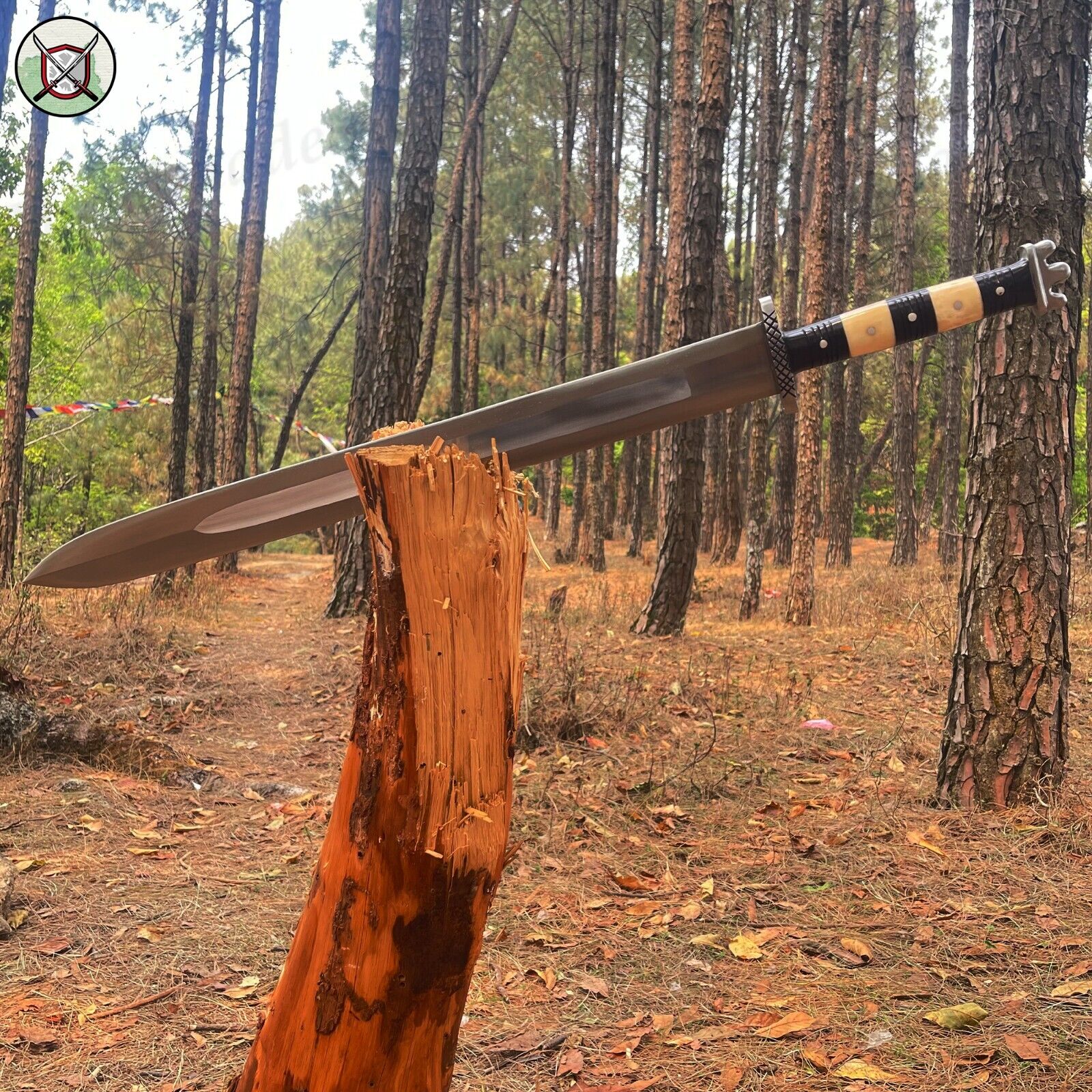 Bone Handle 25 inch Handmade Sword, Embrace Tradition with Our Handcrafted Sword