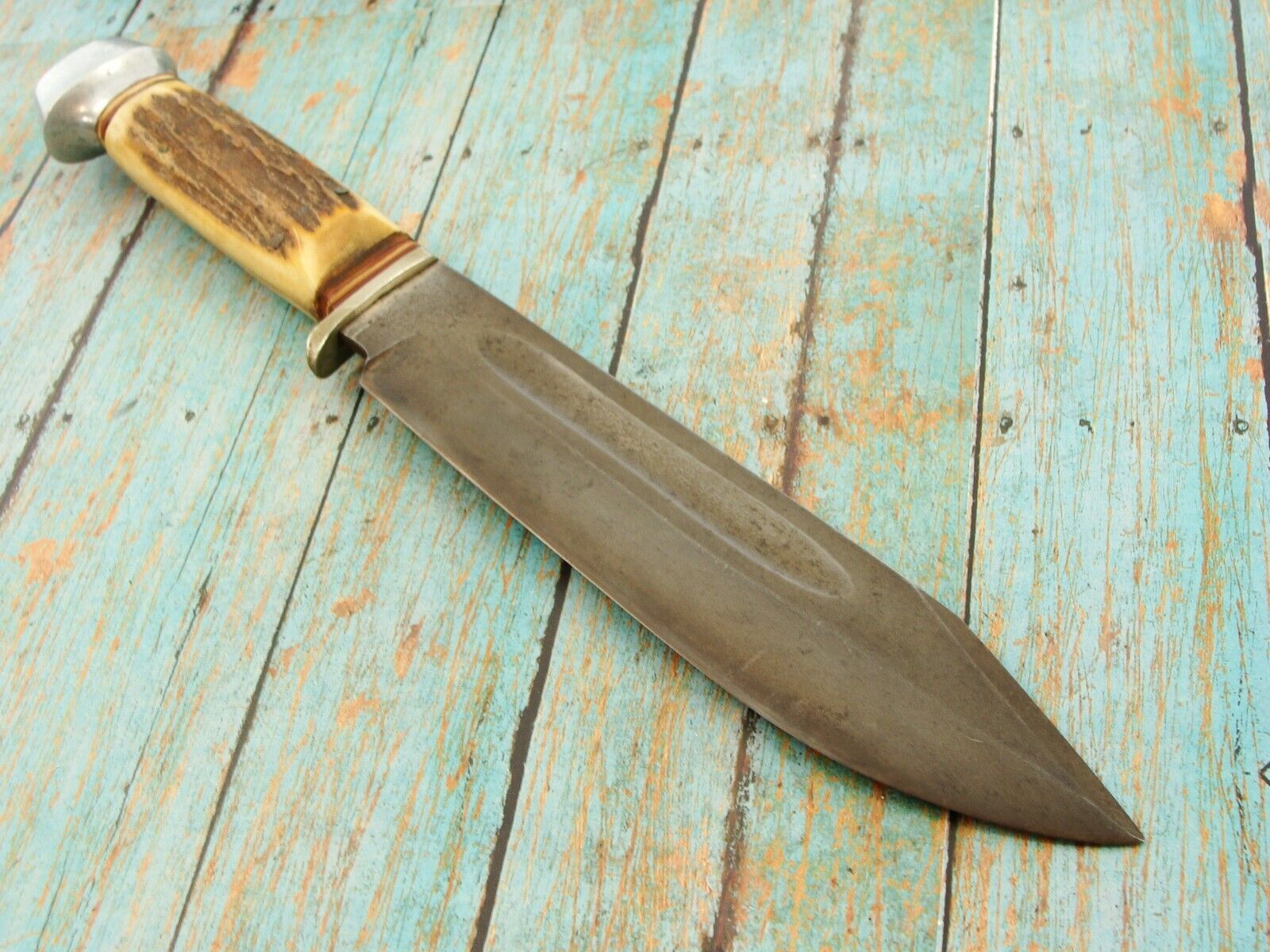 XL VINTAGE IMPERIAL GERMANY 218S STAG ORIGINAL HUNTING COMBAT BOWIE KNIFE KNIVES
