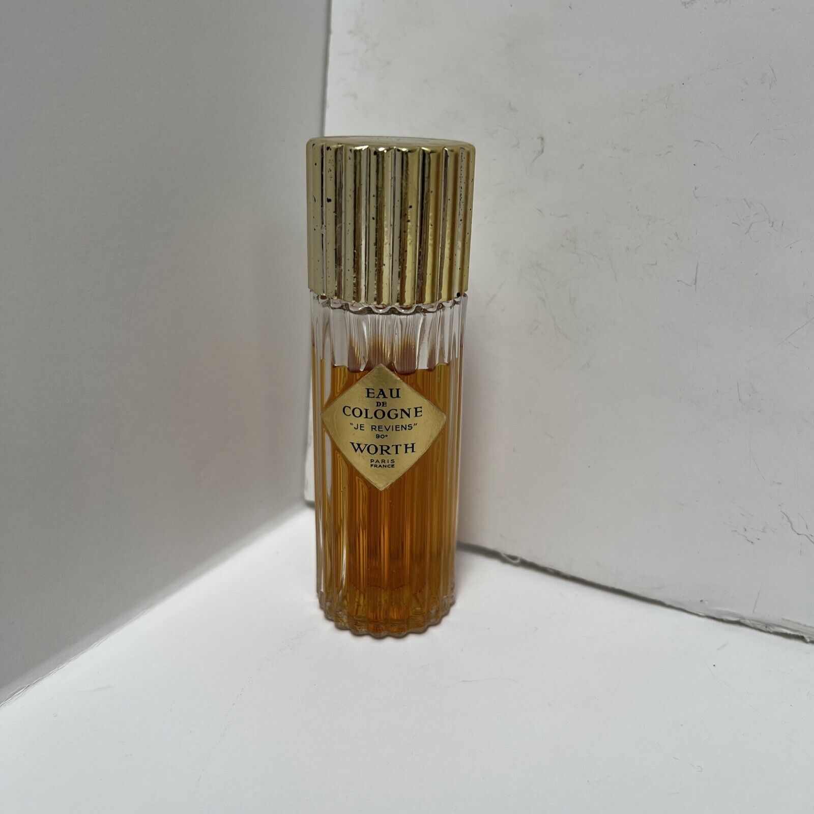 Vtg Worth Perfume JE Reviews French Paris 2 Fl Oz Lalique Bottle 