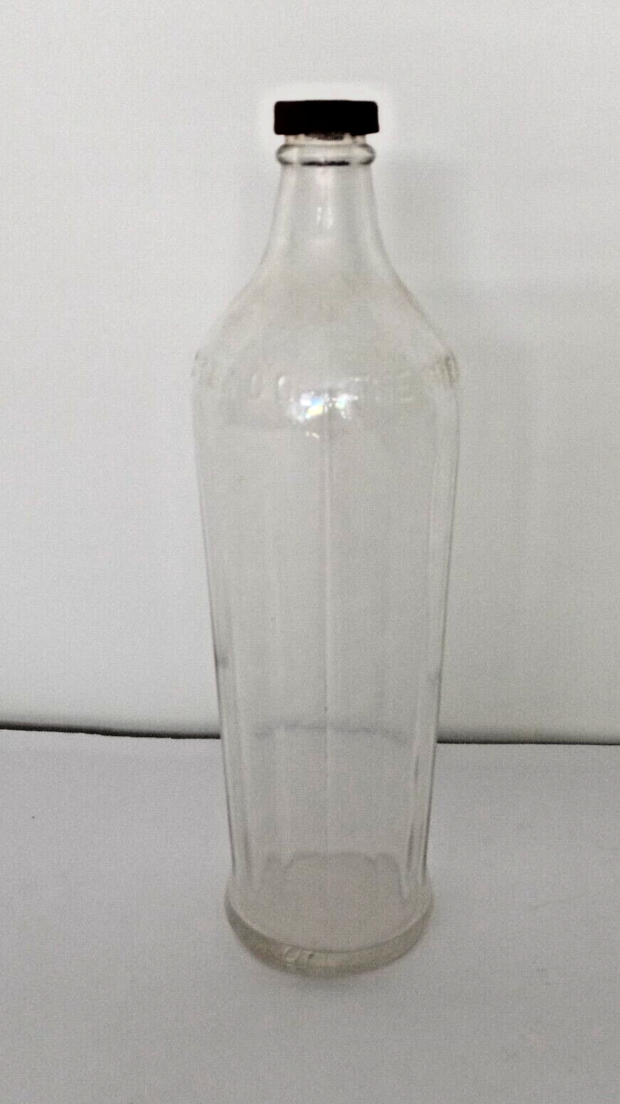 The Great Atlantic & Pacific Tea Company-Ridged Ribbed Glass Bottle 11\