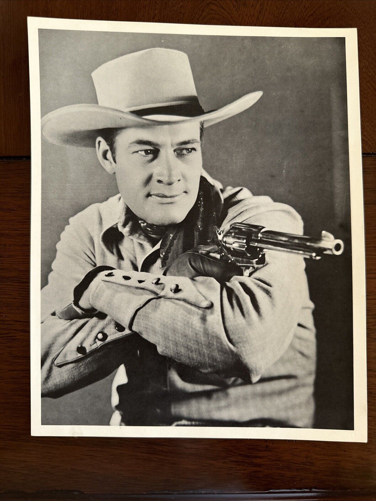 Charles Starrett Vintage Photograph Cowboy Actor Hollywood : Durango Kid W/ Card