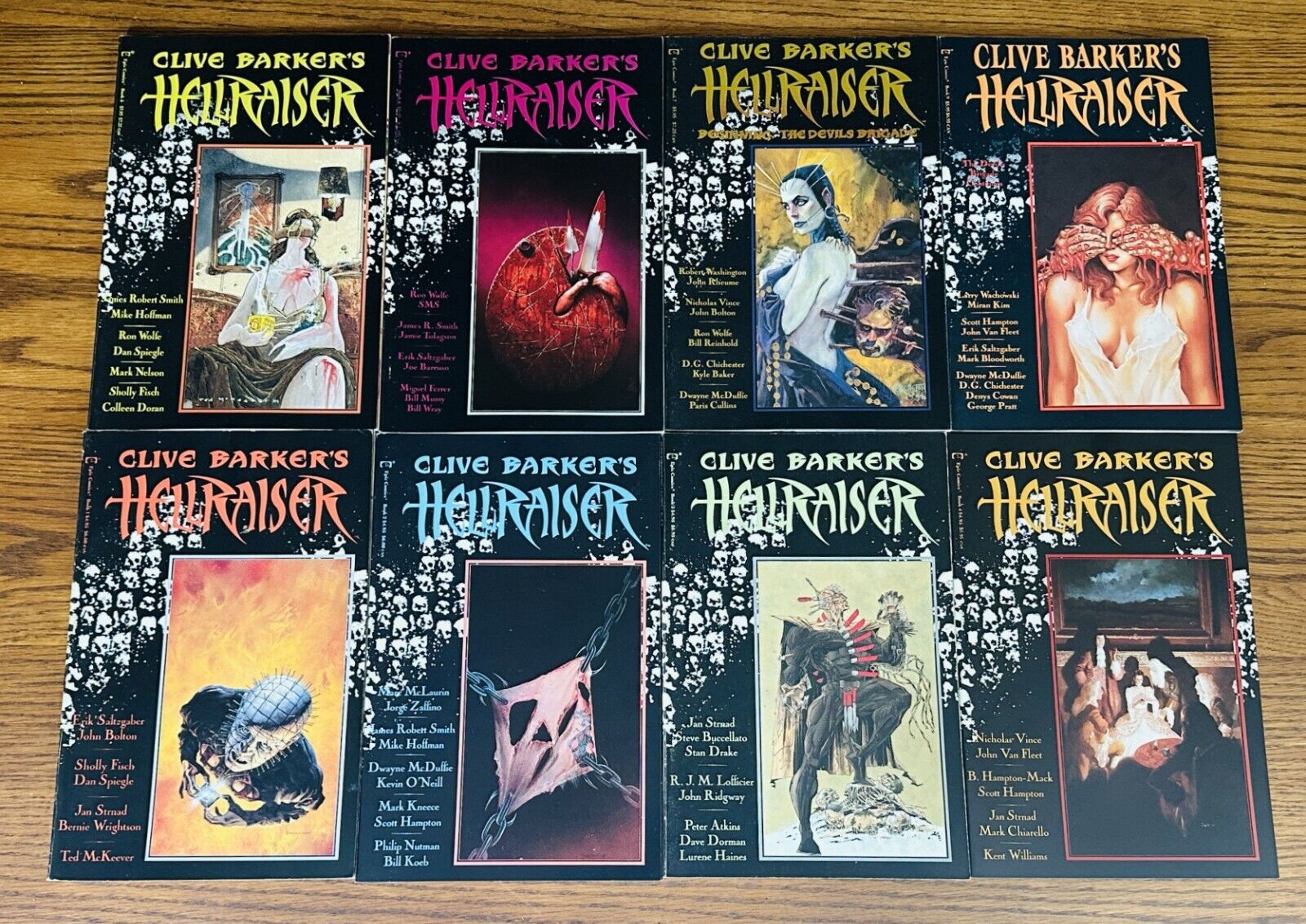 CLIVE BARKER\'S HELLRAISER 1 2 3 4 5 6 7 9 Epic Comics 1989 Pinhead Horror LOT