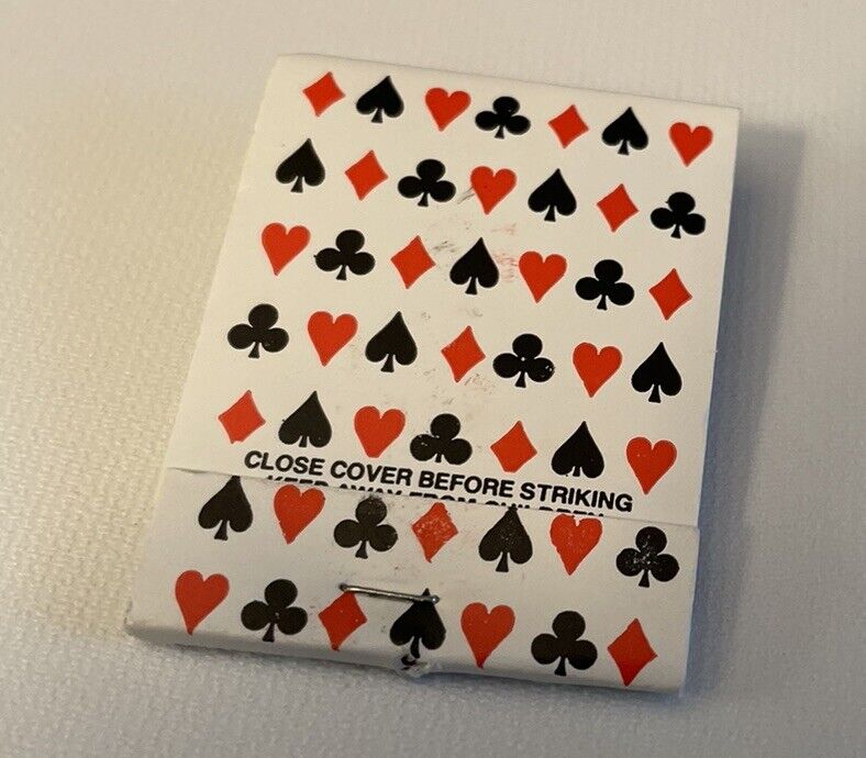 Vintage Playing Card Theme  Matchbook Full Unstruck