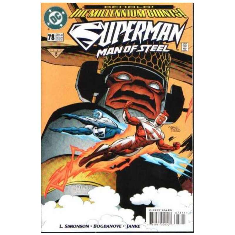 Superman: The Man of Steel #78 in Very Fine + condition. DC comics [c
