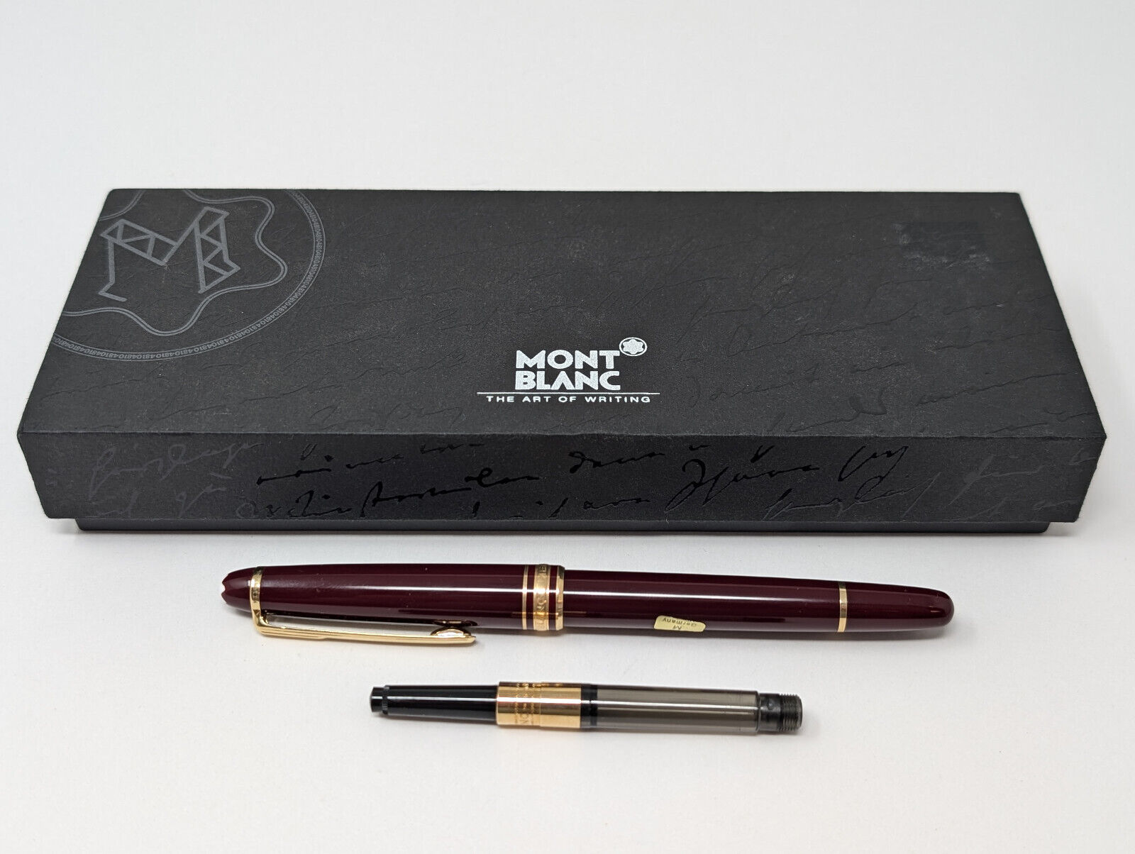 Montblanc Generation Fountain Pen 14K F Nib Burgundy GT W/ Box + Manual