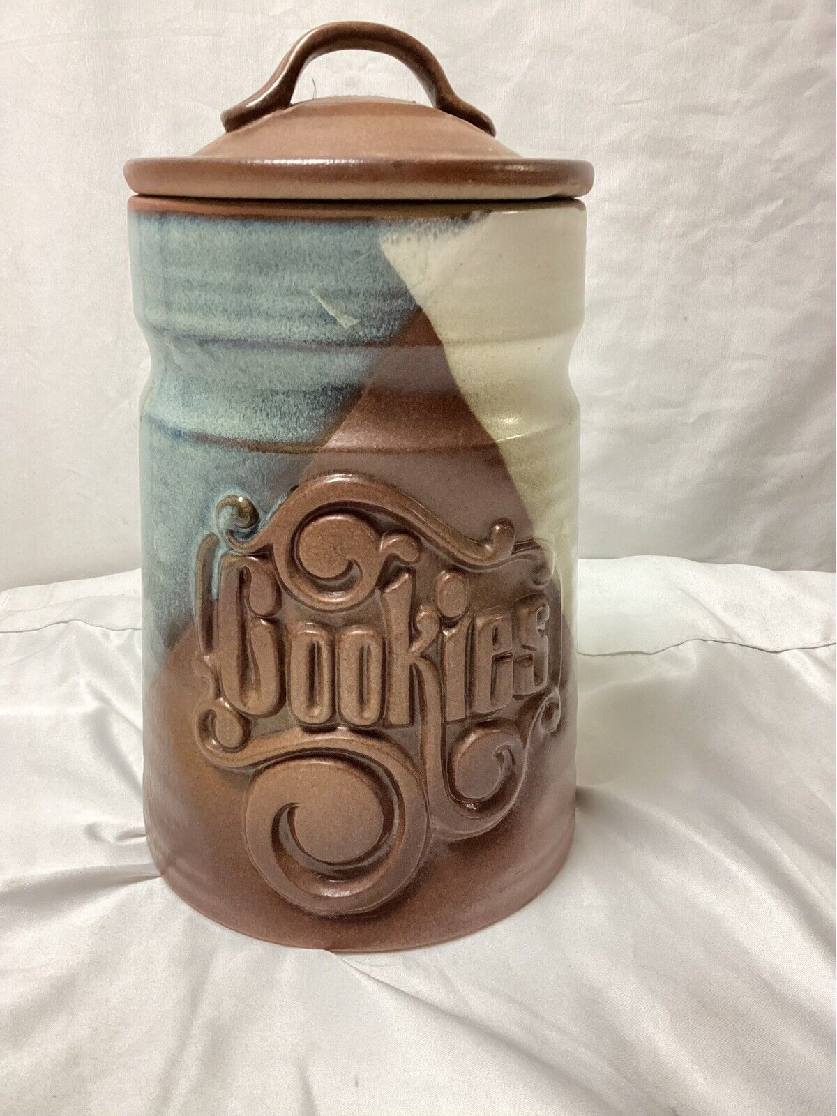 Vintage Pottery Craft Tuscany Stoneware Cookie Jar