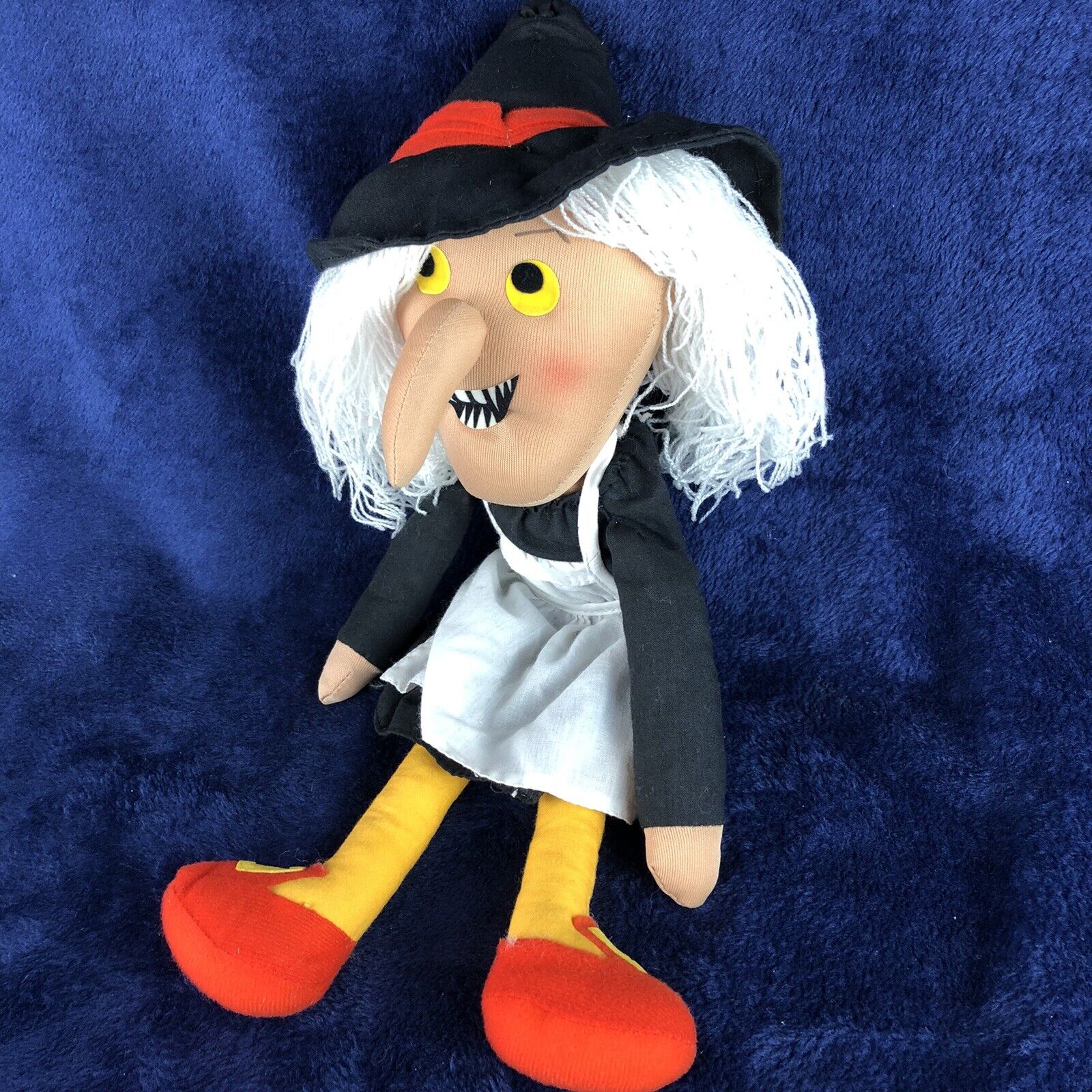 Vintage Halloween Witch Doll Stuffed Plush Ragdoll ￼15” Prop Decoration ￼