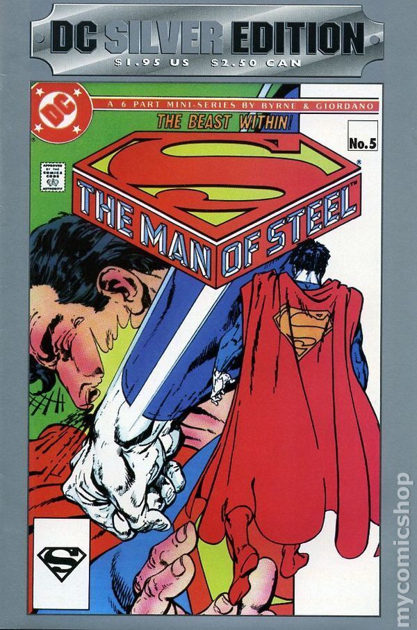 DC Silver Edition The Man of Steel #5 VF 1993 Stock Image