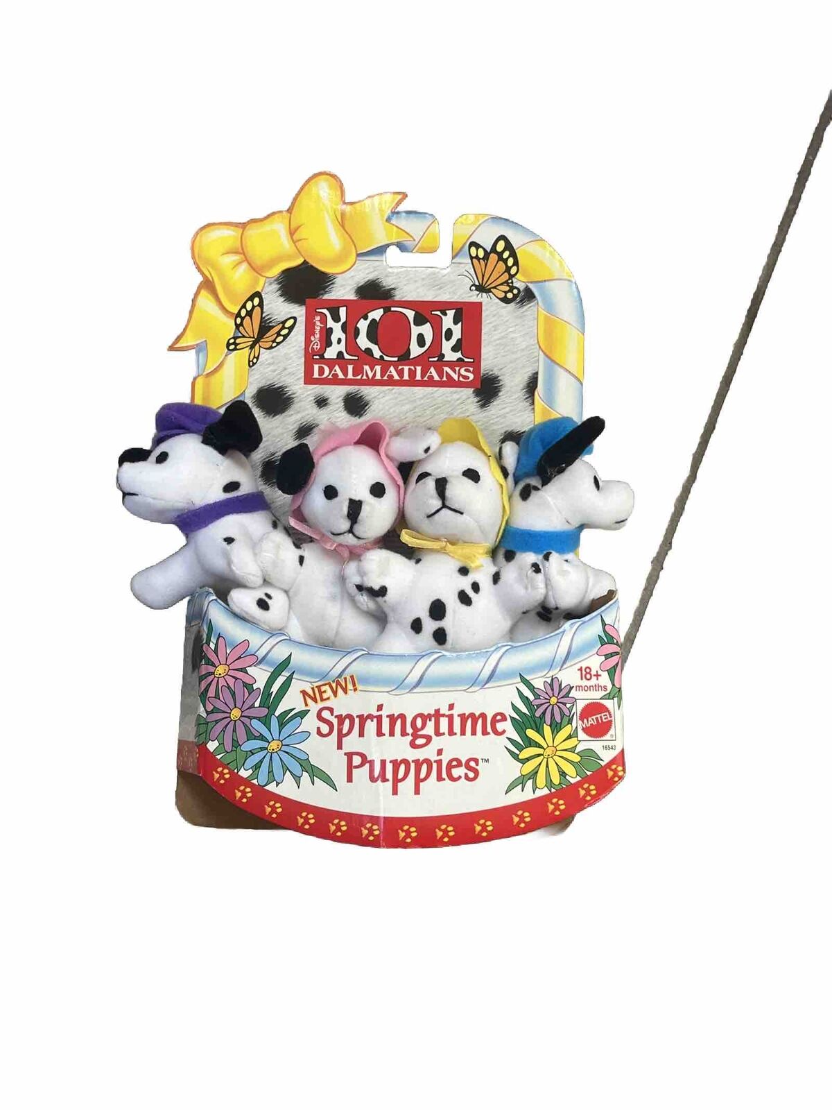 Disney 101 Dalmatians Springtime Puppies Plush Vintage 1996 Mattel