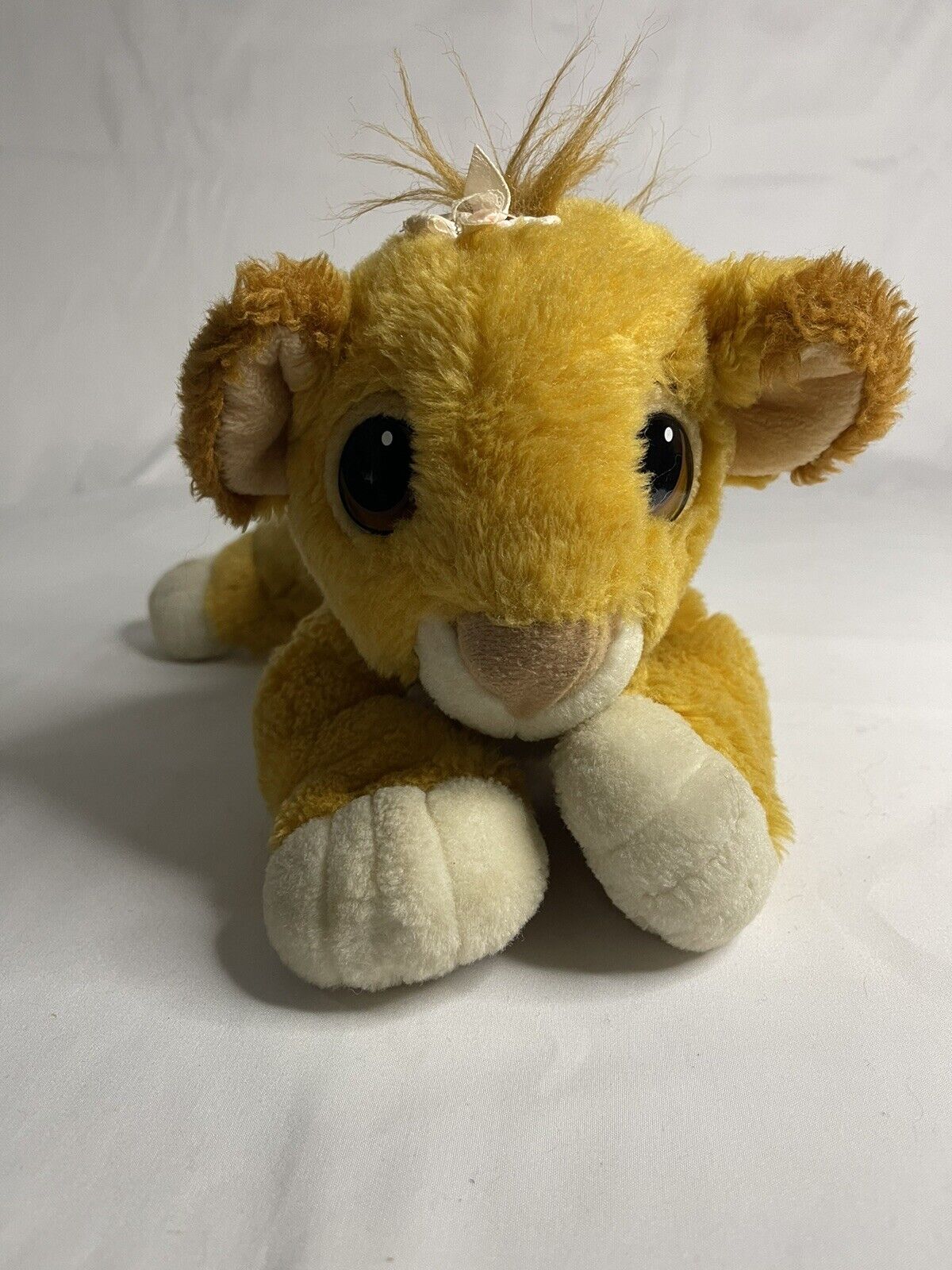 Vintage Disney Mattel 1993 The Lion King Floppy Baby Simba Plush Stuffed Animal