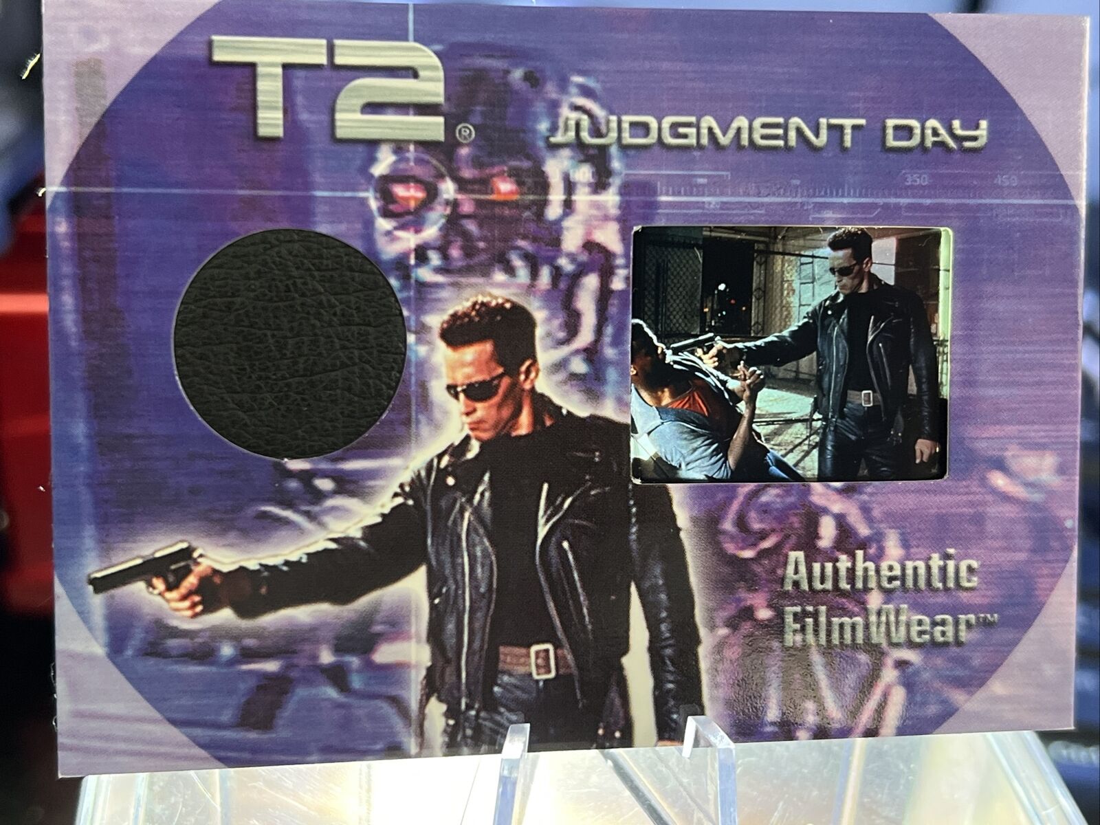 2003 TERMINATOR 2 FILM CARDZ Arnold Schwarzenegger FW1 FilmWear COSTUME CARD T2