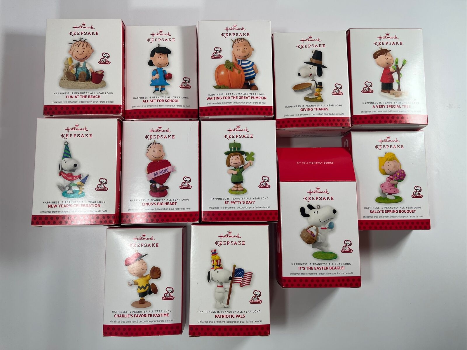Hallmark Happiness is Peanuts All Year Long Ornaments - 9th ORNAMENT MISSING