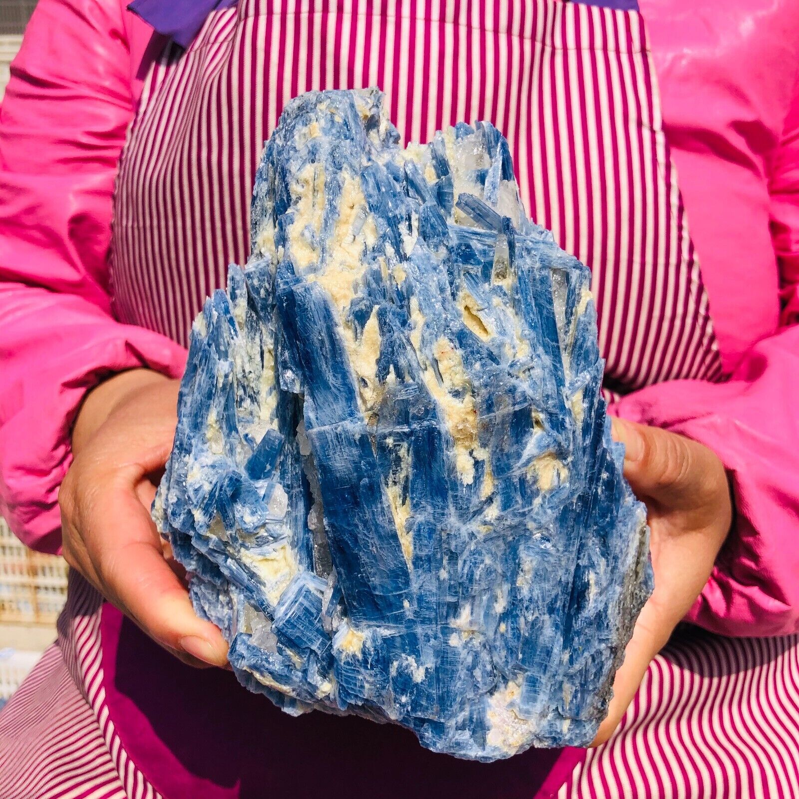 5.72LB Natural Blue Crystal Kyanite Rough Gem mineral Specimen Healing 626