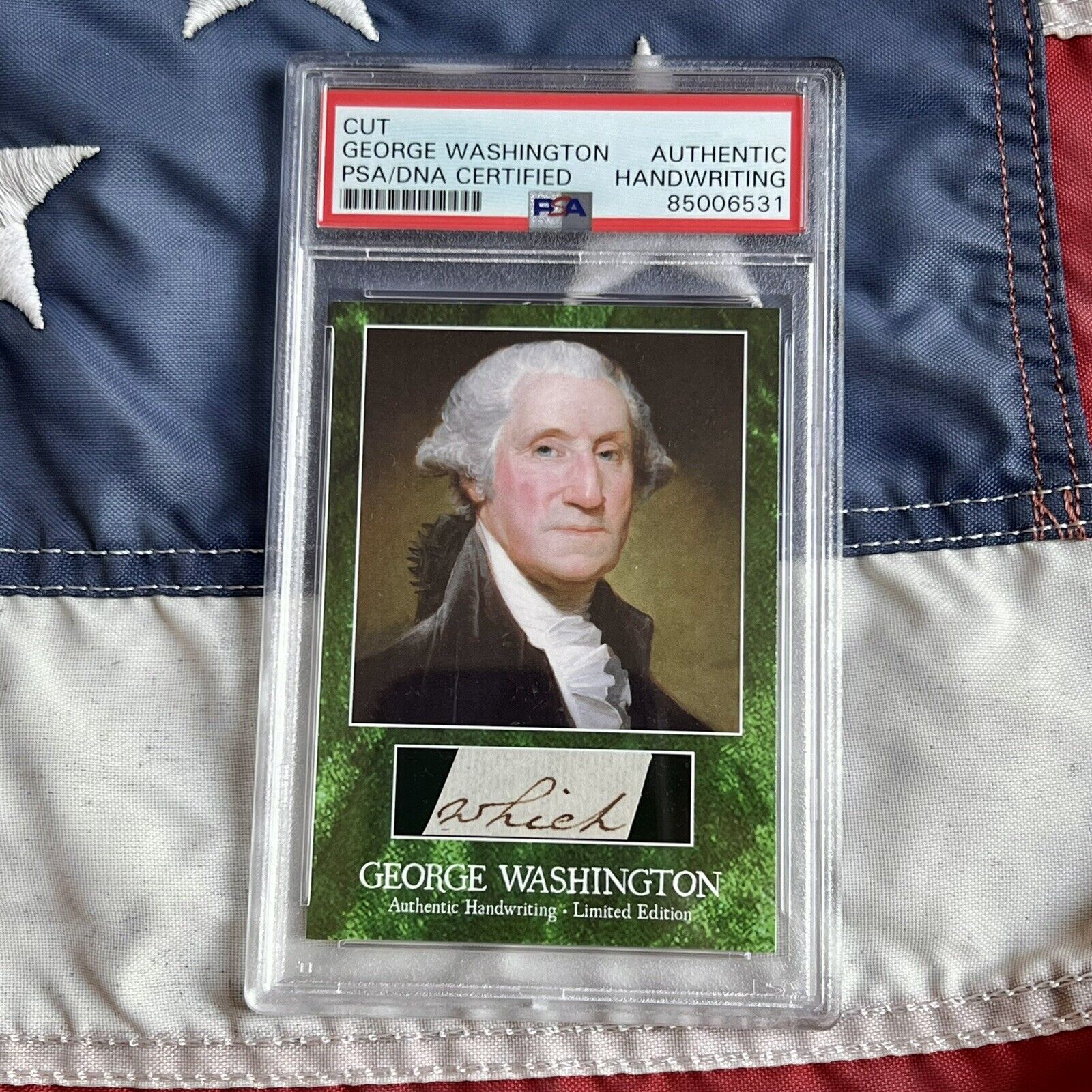 George Washington Handwritten Word Removed From an Autograph Letter Signed