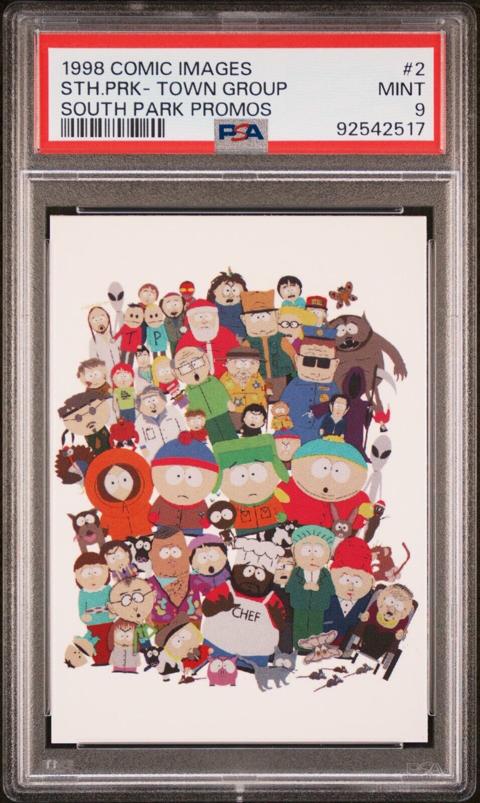 1998 Comic Images South Park Promos Town Group #2 - PSA 9 MINT