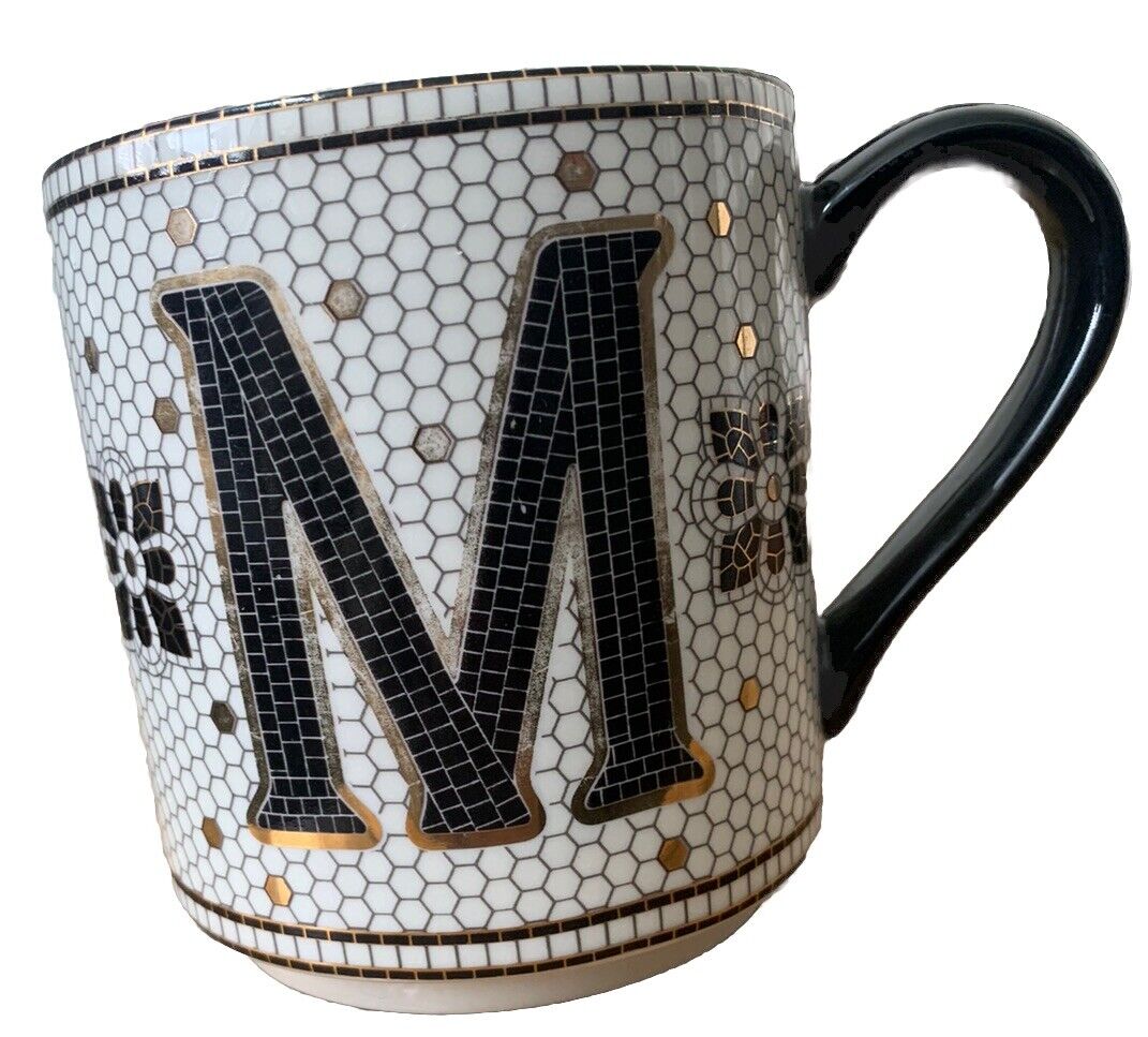 Anthropologie Letter M Coffee Tea Mug