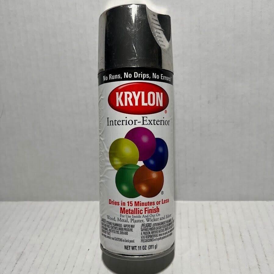 Krylon Interior-Exterior Silver 1511 Metallic Finish 2006 Spray Paint 11 oz
