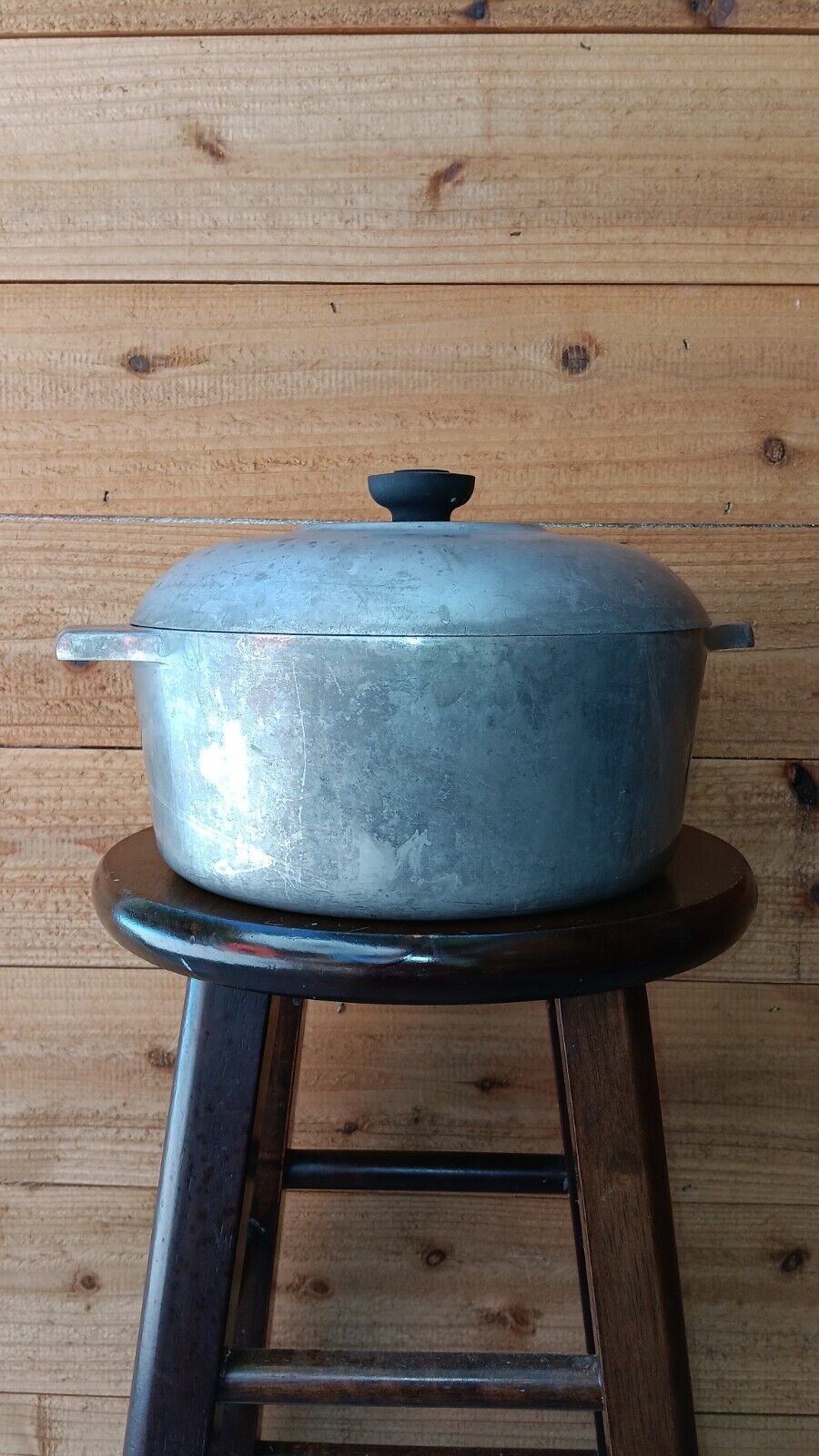 Vintage Wagner Ware Sidney -0- Magnalite 4248P Dutch Oven Roaster With Lid