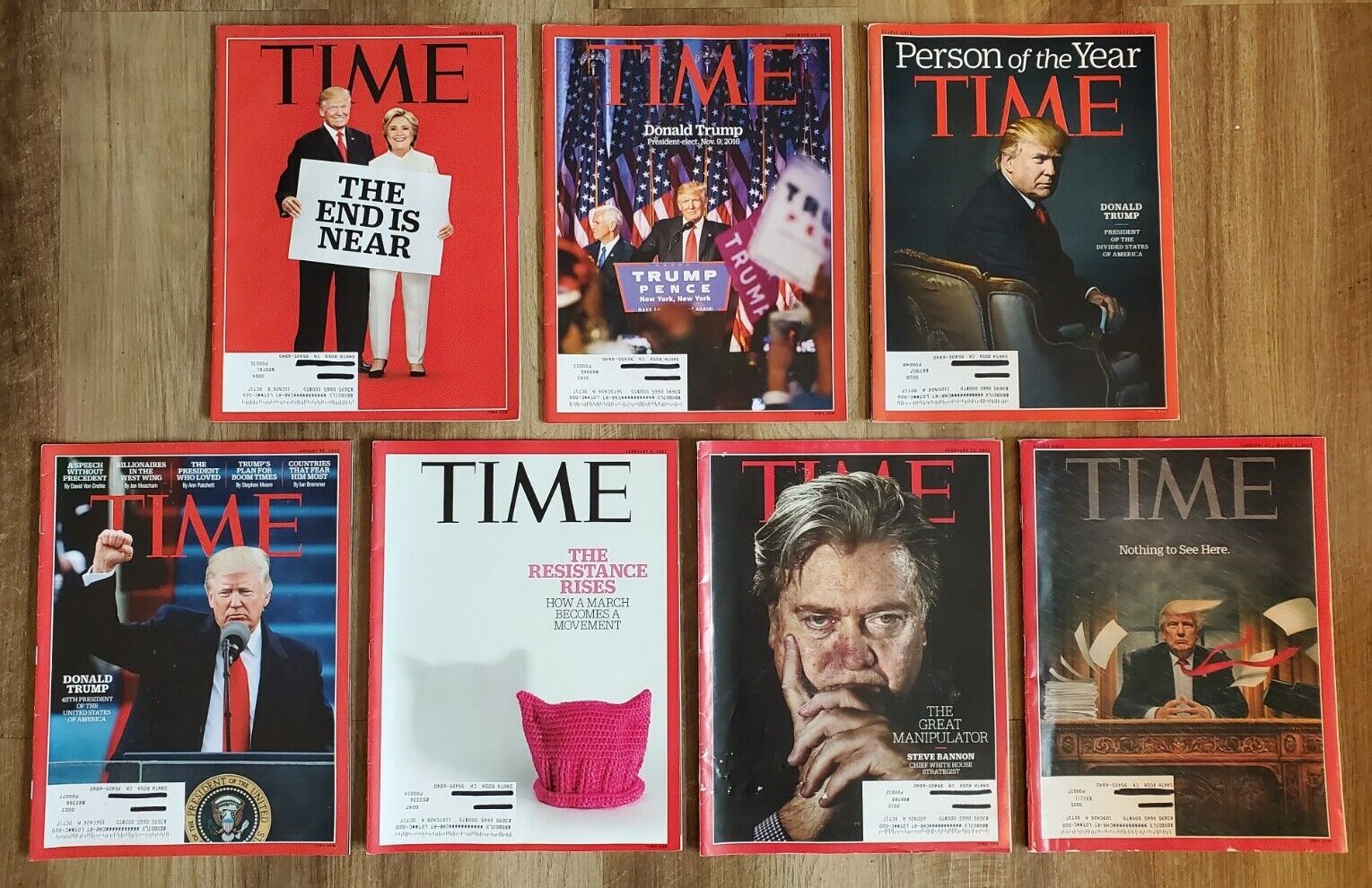 TIME Magazine Lot Donald Trump President of the United States Bannon POTUS MAGA 