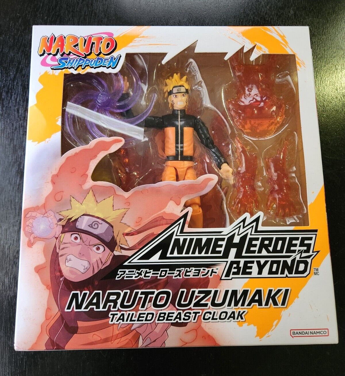 Naruto Uzumaki Figure Anime Heroes Tailed Beast Cloak Shippuden Bandai