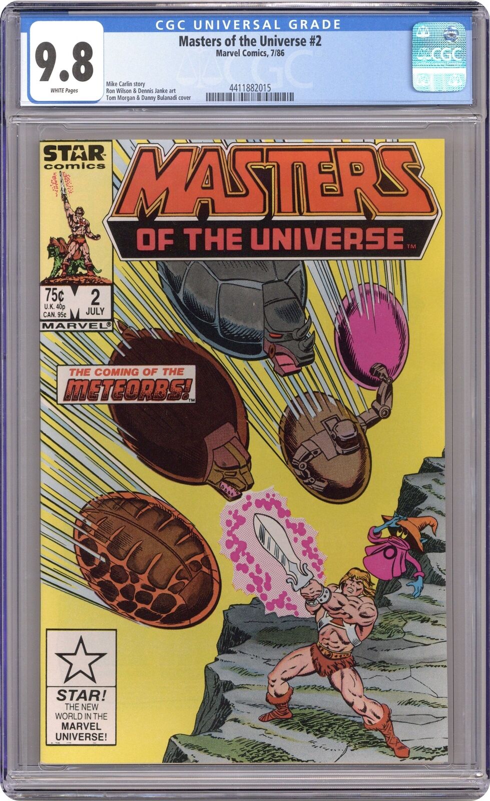Masters of the Universe #2 CGC 9.8 1986 4411882015