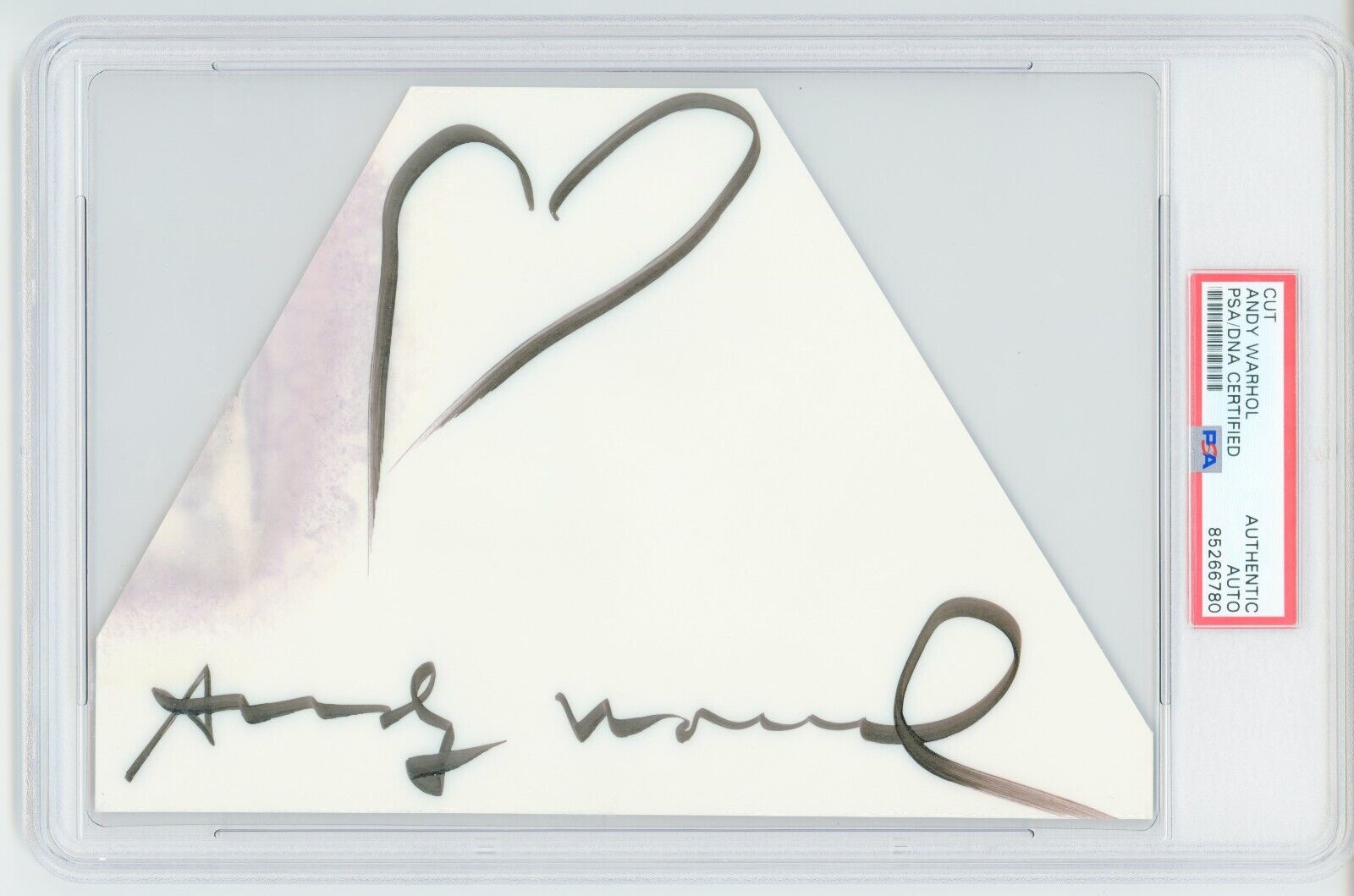 Andy Warhol ~ Signed Autographed Authentic Signature w/ Heart Drawing ~ PSA DNA