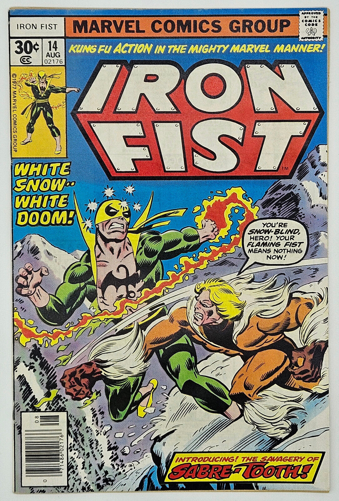 Iron Fist #14 1977 1st Appearance Sabretooth Byrne a.;Stunning High Grade Copy