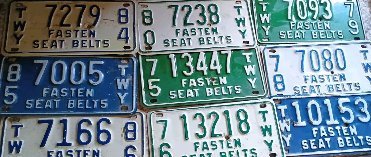 Lot Of New York State Thruway Plate/Permit 70s/80s