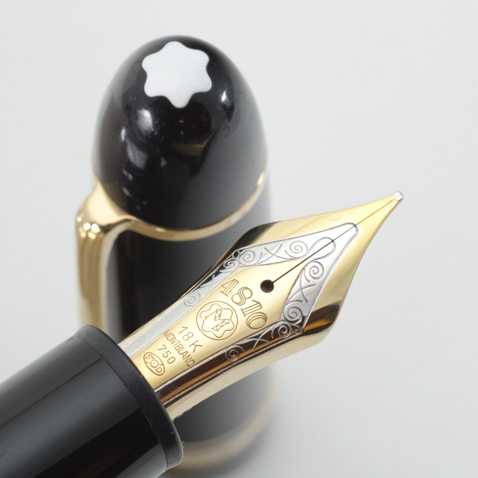 Montblanc No. 149 1990s Vintage 18K 750 M Nib Fountain Pen Used in Japan [023]