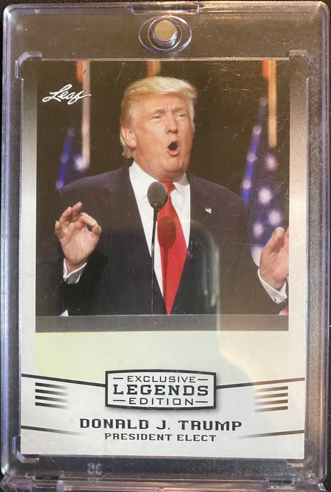 Donald Trump #15 2016 Leaf Legends Edition Mint USA History President Elect Card