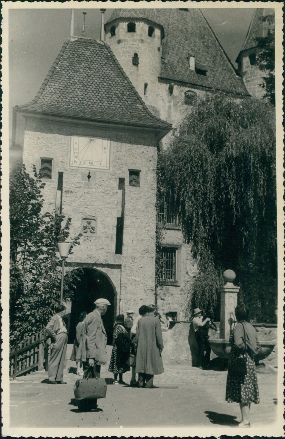 Switzerland, Thune, Le château, 1949, Vintage Silver Print Vintage Silver PrintC