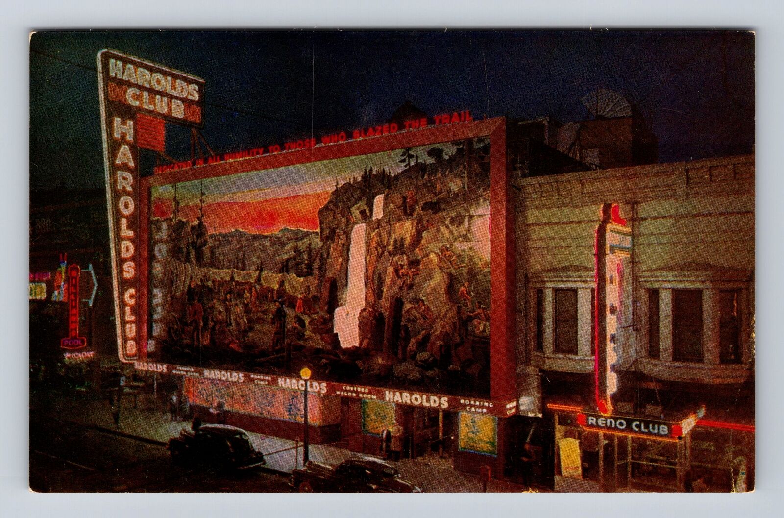 Reno NV-Nevada, Harold's Club, Advertising, Antique Vintage Souvenir Postcard