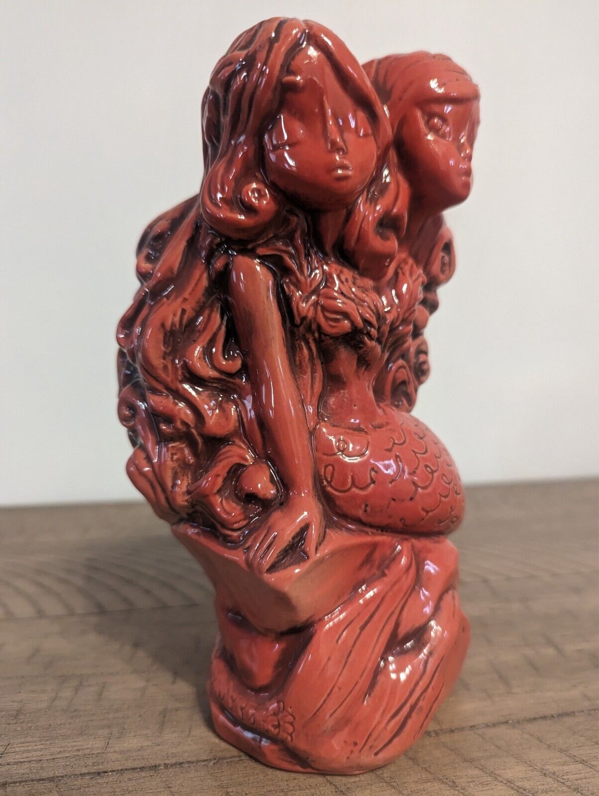 Sister Siren Tiki Mug by Lost Temple Traders Red Glaze by Gilbert Lozano LE 250