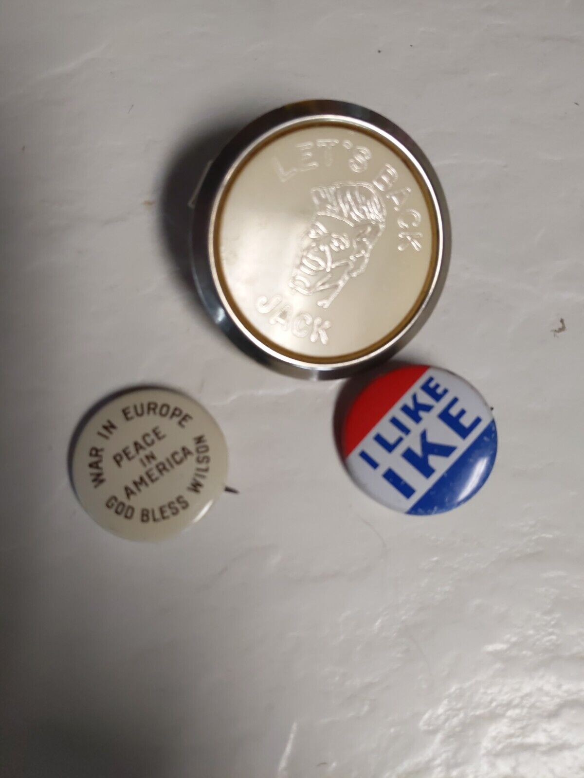 vintage 1950s political pins lot