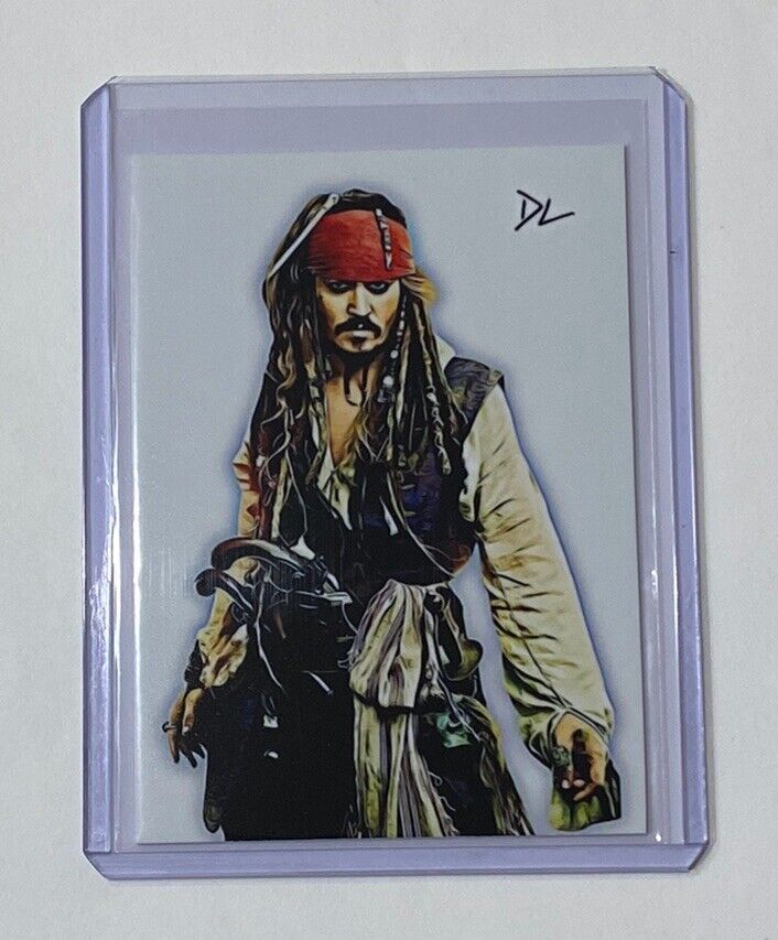 Captain Jack Sparrow Limited Edition Artist Signed Johnny Depp Trading Card 1/10