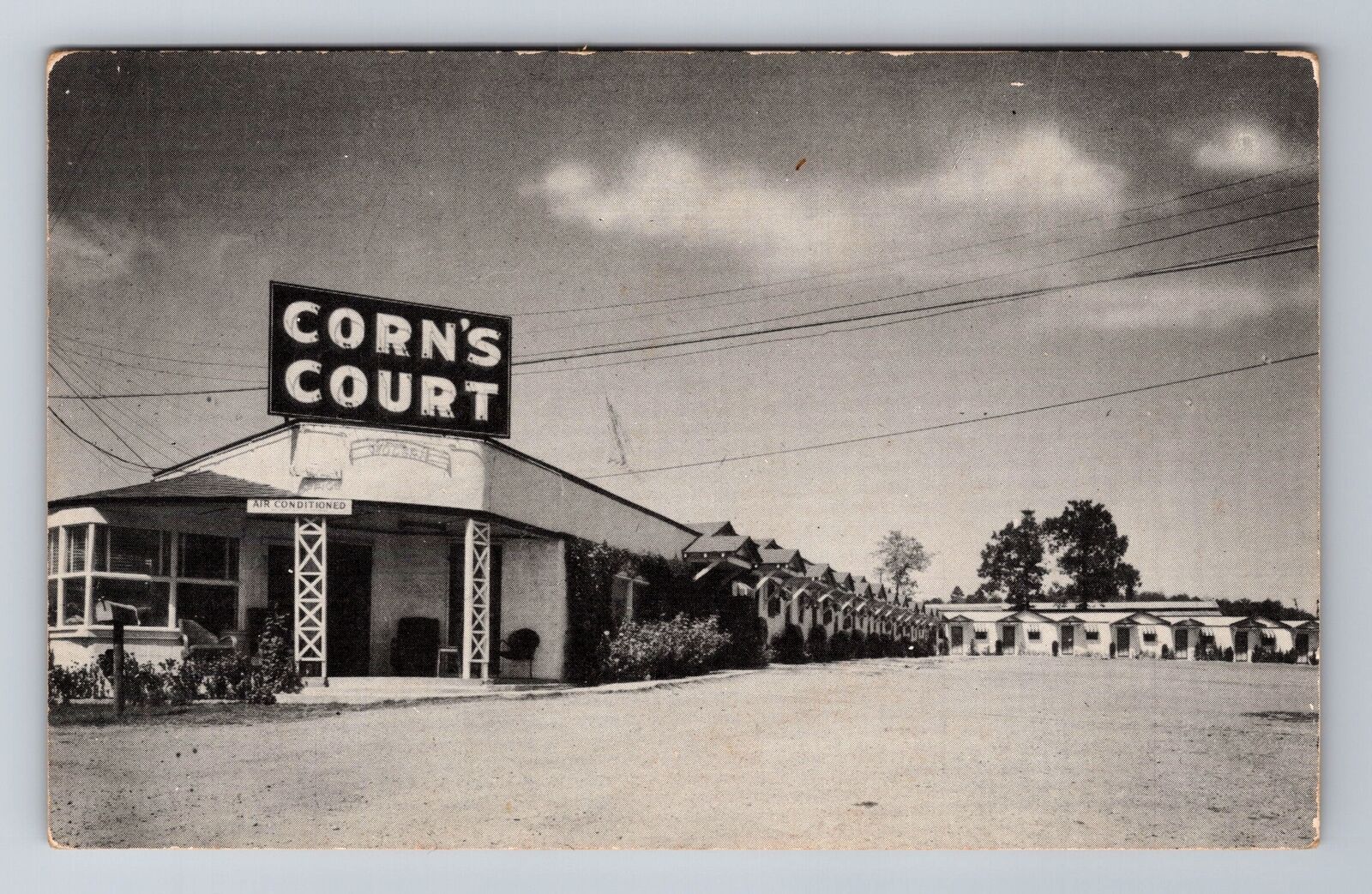North Conway AR-Arkansas, Corn's Court & Grill, Antique, Vintage Postcard