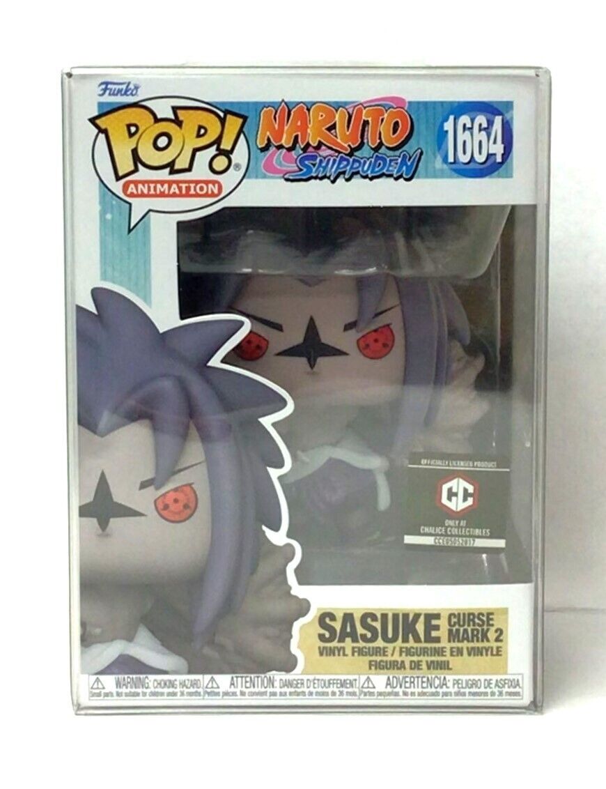 Funko Pop Naruto Shippuden Sasuke Curse Mark 2 #1664 Chalice Exclusive CCI
