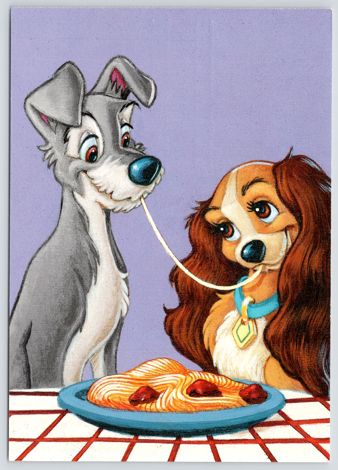Postcard First Day Issue 04/21/2006 Lady and the Tramp Disney Mint Condition